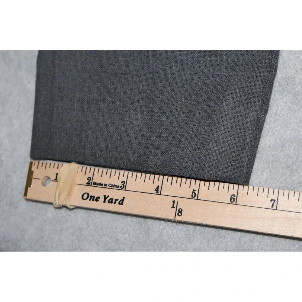Banana Republic Slim Fit Men 33x30 Gray Wool Blend Tailoring Dress Pants